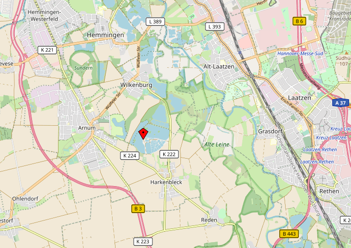 Karte Wilkenburger See