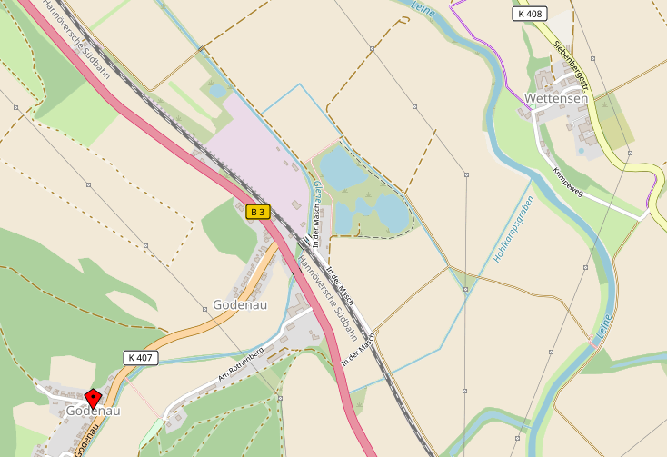 Karte Kiessee Godenau