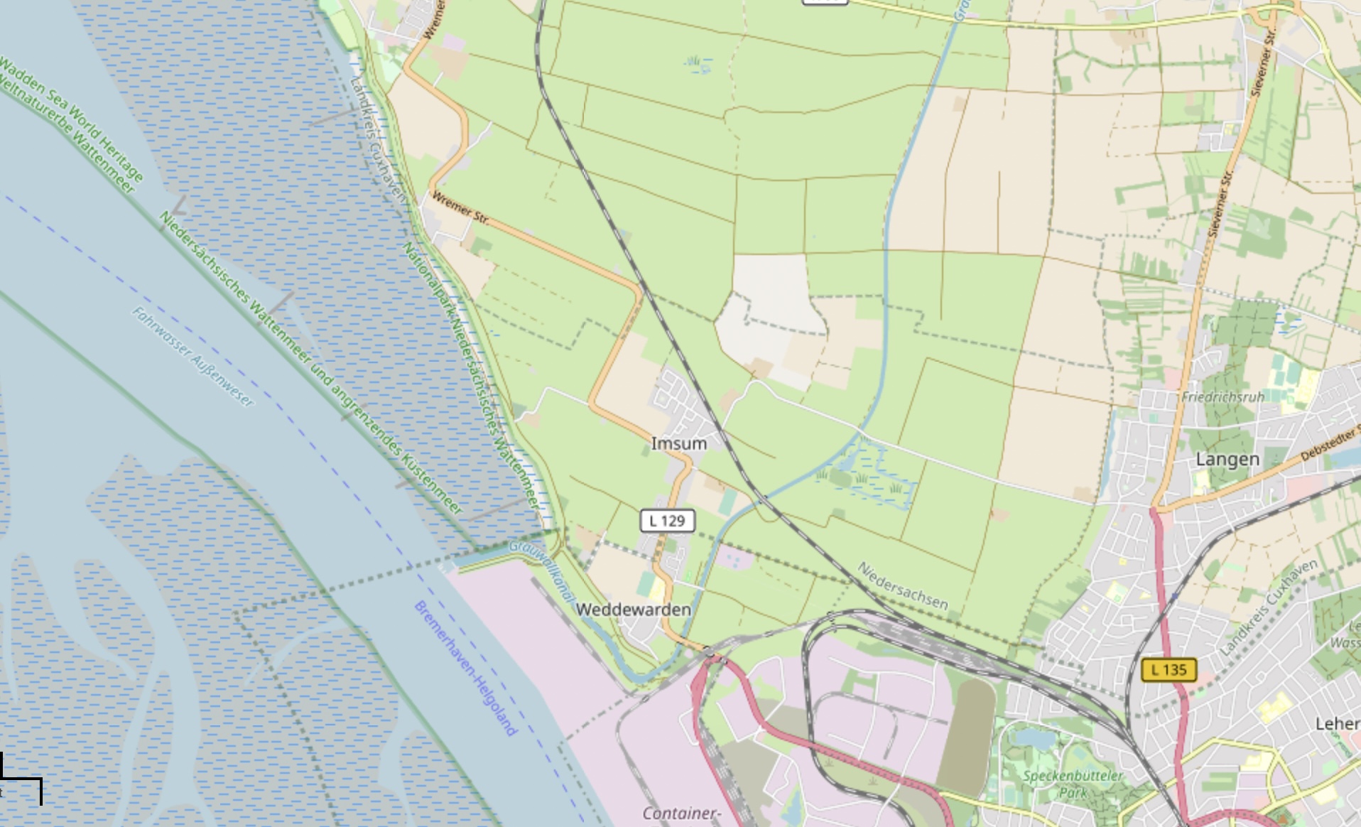 Karte Grauwall Kanal
