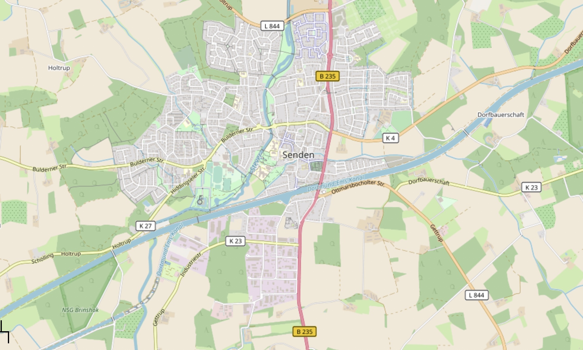 Karte Dortmund-Ems-Kanal
