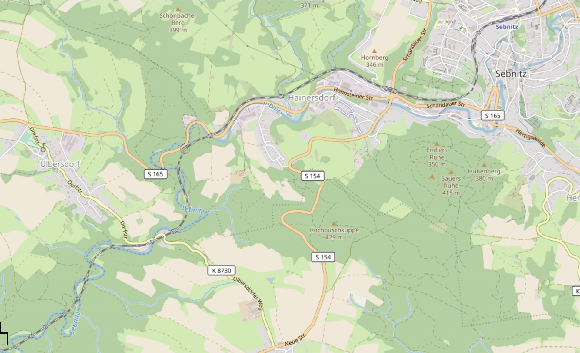 Karte Sebnitz