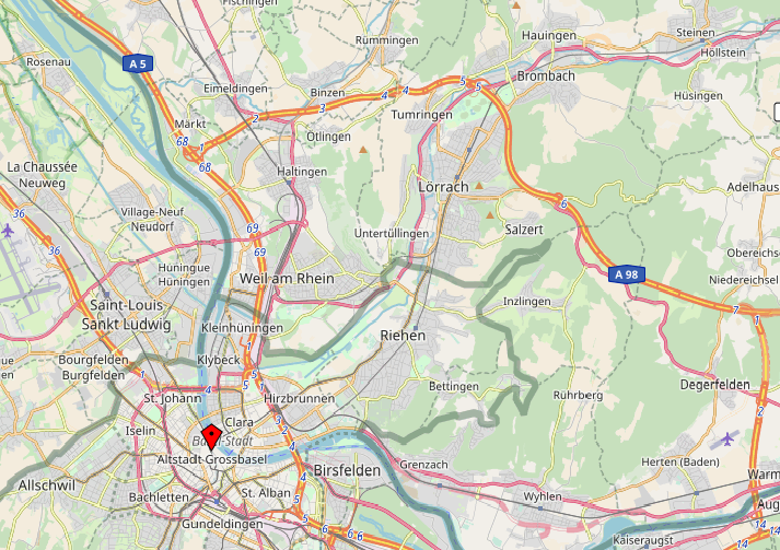 Karte Rhein