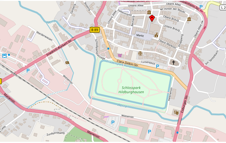 Karte Kanal am Schloßpark