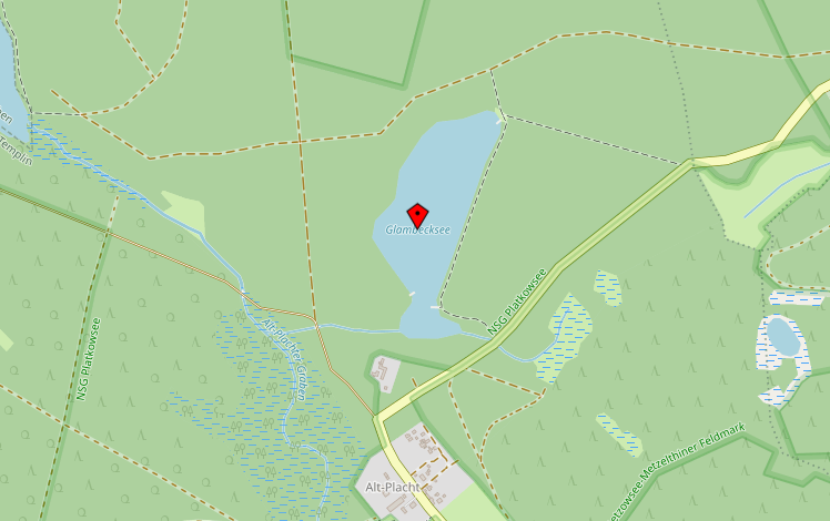 Karte Glambecksee