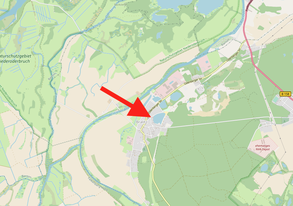 Karte Dornbuschsee