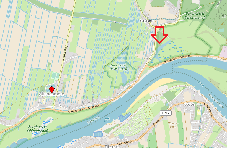 Karte Altengammer Hafen 